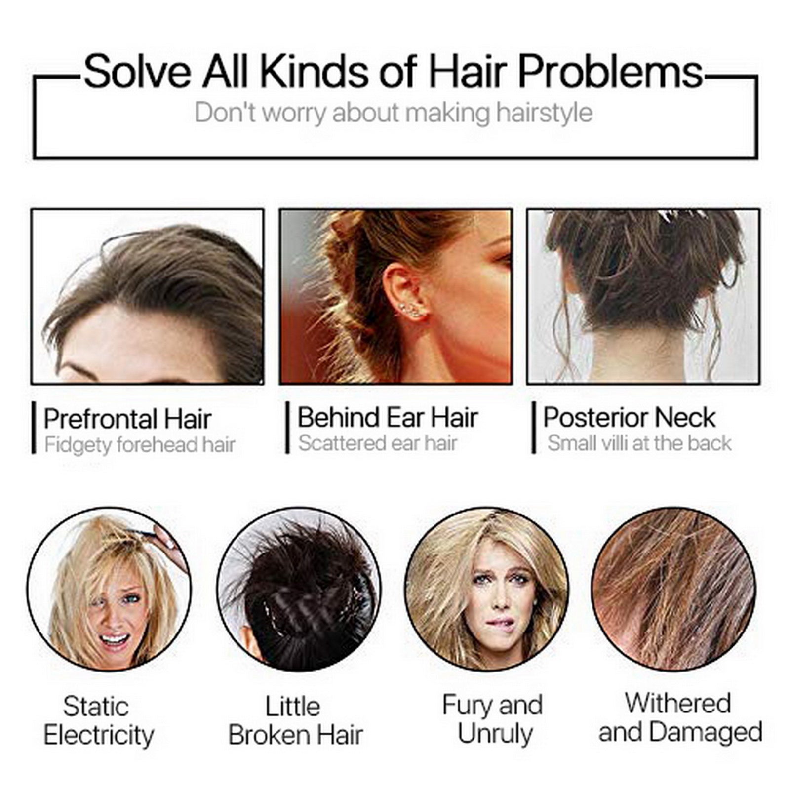 Beaute Hair Feel Finishing Stick Small Broken Hair Finishing Cream Gel Hair Wax Stick